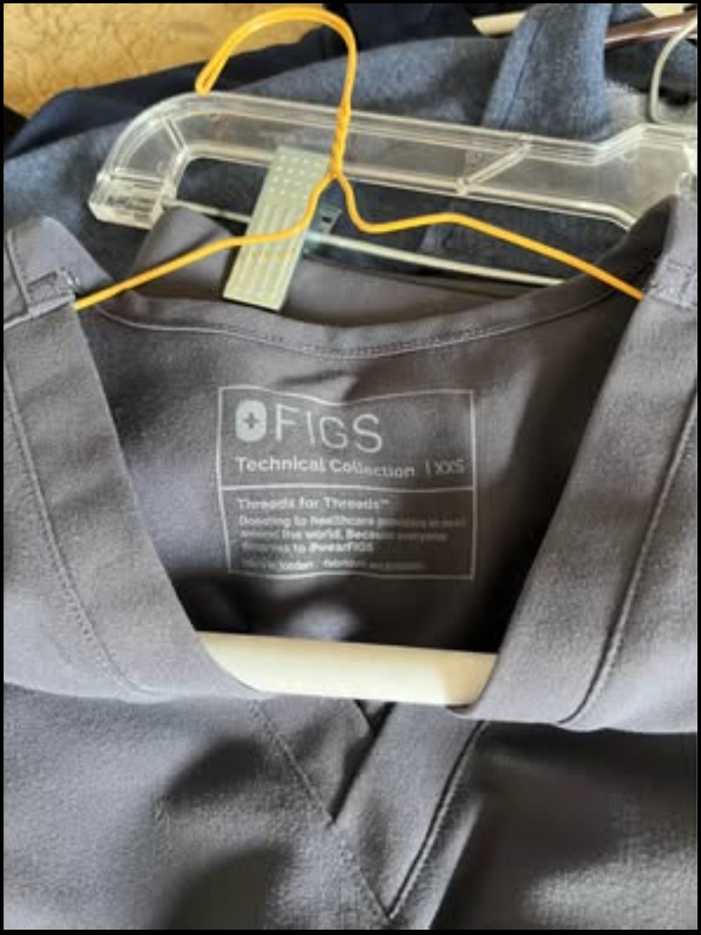 Figs Medical Scrub Set with Red Drawstring Detail - Picture 6 of 7